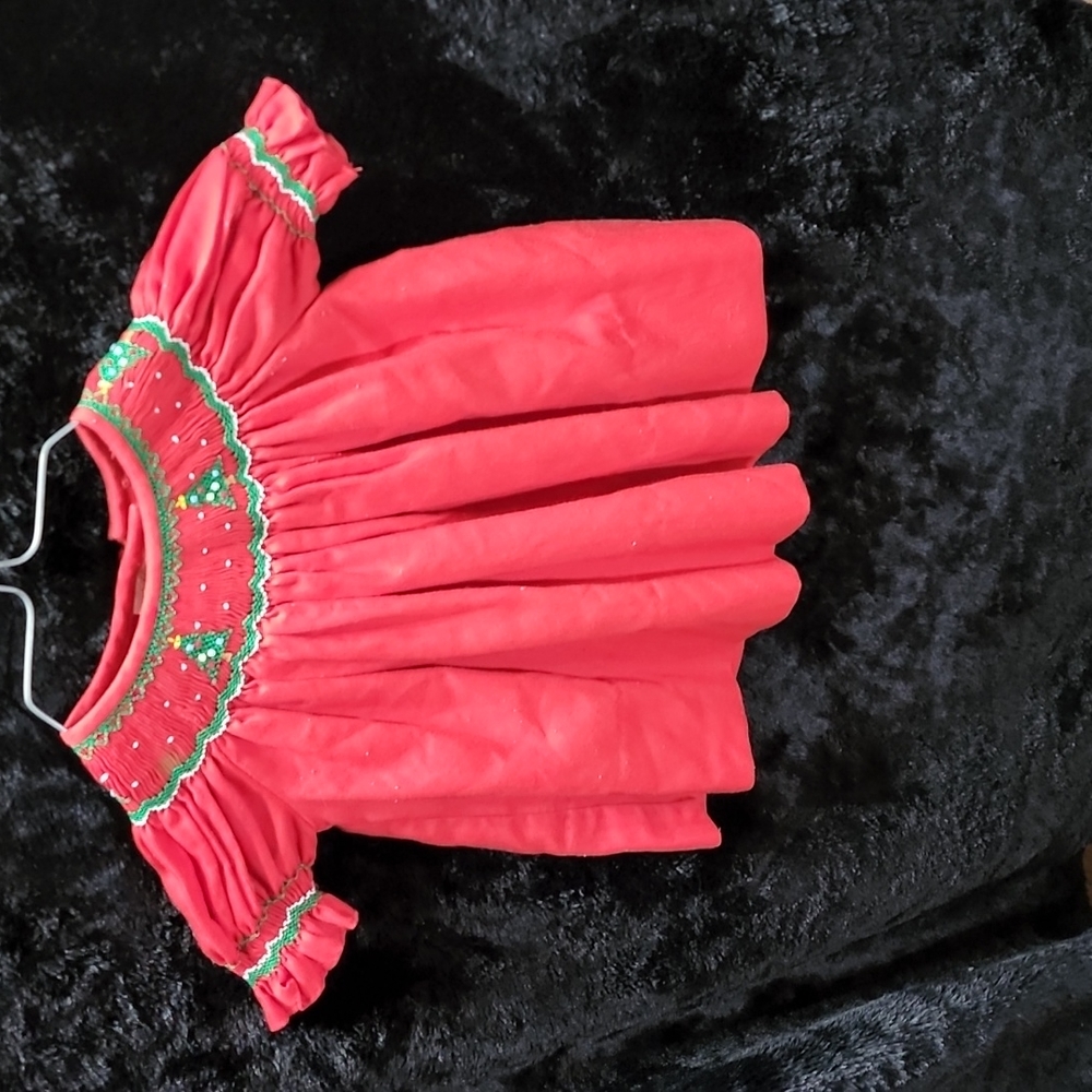Rosalina smocked Christmas dress